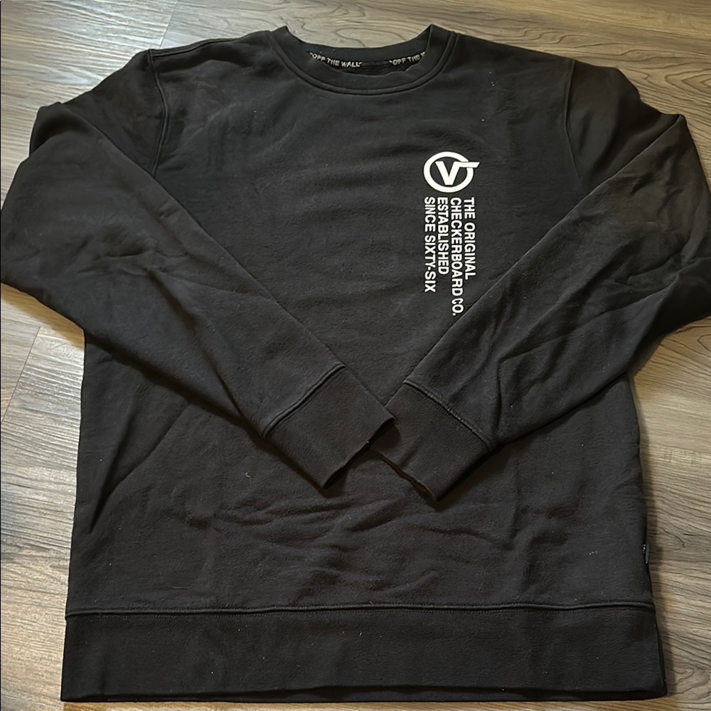 Vans Black Graphic Crewneck Sweatshirt